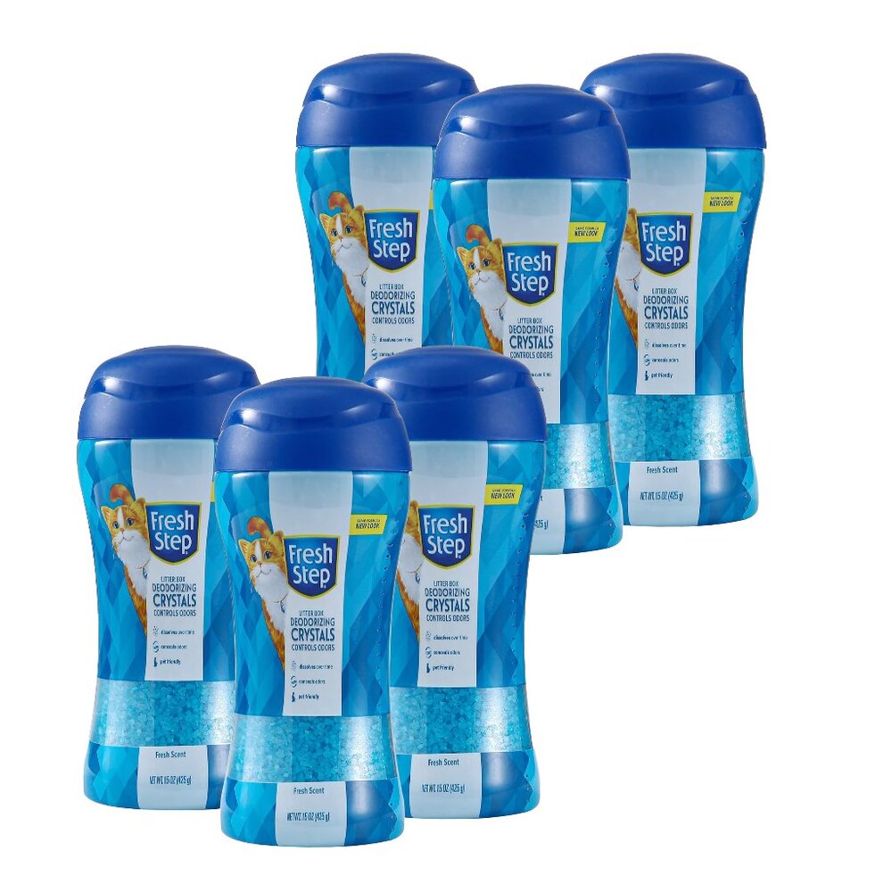 Fresh Step Cat Litter Crystals in Fresh Scent - 6 Pack